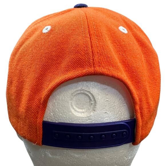 Clemson Tigers Snapback Big Embroidered Logo NCAA Baseball Cap Spell Out Logo - Picture 2 of 8